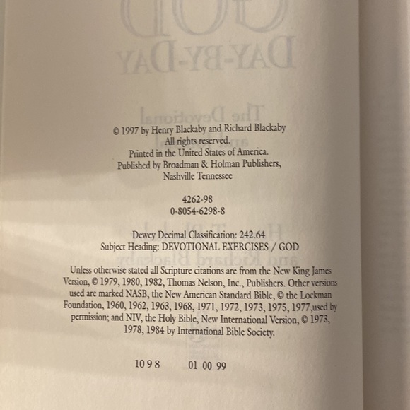 Experiencing God Day-By-Day The Devotional and Journal (hardcover) Vintage, 1997 - Picture 3 of 6